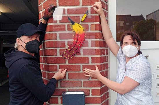 Verlorene Banane und Spende einer neuen Banane